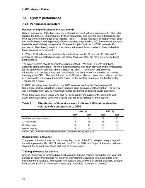 LHW Systems Review - Oxford Policy Management