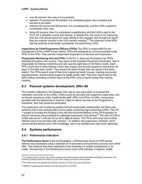 LHW Systems Review - Oxford Policy Management