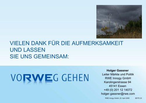 Holger Gassner (RWE Innogy GmbH)