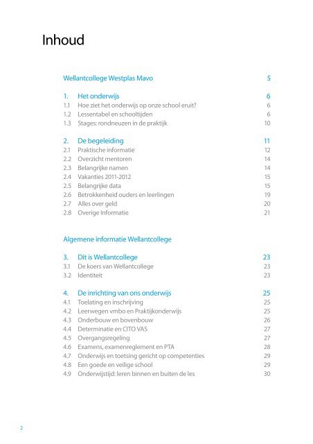 Schoolgids 2011-2012 - Wellantcollege