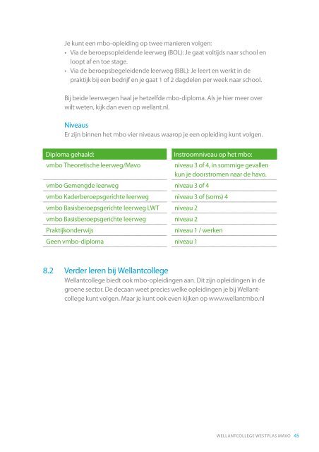 Schoolgids 2011-2012 - Wellantcollege