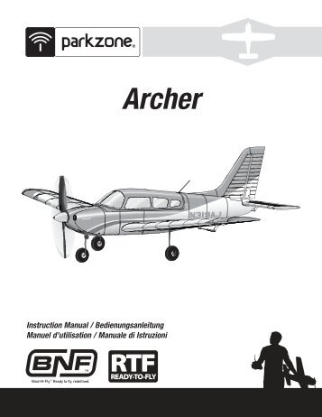 35401.1 PKZ Archer RTF BNF manual.indb - Robot MarketPlace