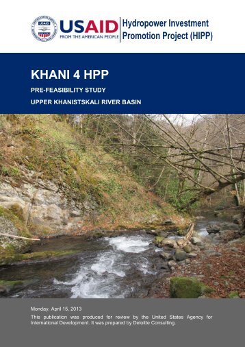 khani hpp 4_pre-feasibility_study - Hydropower Investment ...