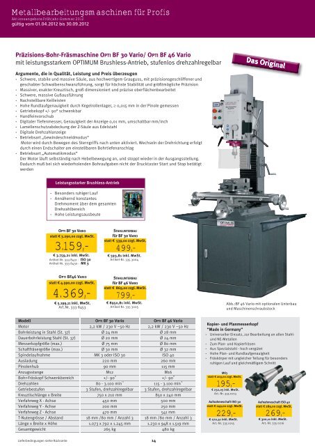 Flowdrilling - Optimum Maschinen