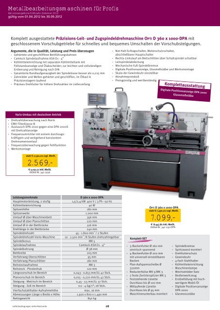 Flowdrilling - Optimum Maschinen