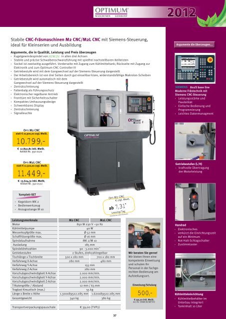 Flowdrilling - Optimum Maschinen