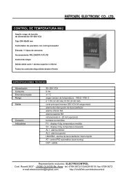 CONTROL DE TEMPERATURA MX2 - Electrocontrol