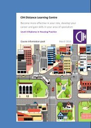 CIH Distance Learning Centre - Chartered Institute of Housing