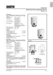 Datasheet 2003 Elektrothermische stelaandrijving (LH) M 30 x 1,5