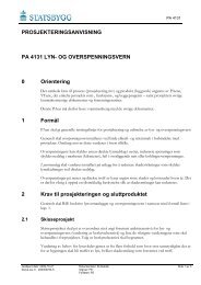 PROSJEKTERINGSANVISNING PA 4131 LYN- OG ... - Statsbygg