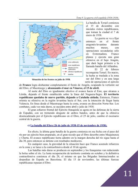 Tema 9 La Guerra Civil española (1936-1939).