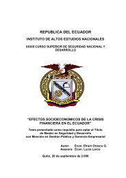 republica del ecuador - Repositorio Digital IAEN - Instituto de Altos ...