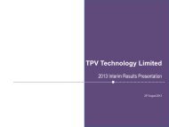 TPV Technology Limited - TodayIR.com