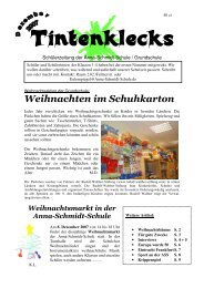 Tintenklecks Dez 07 - Anna-Schmidt-Schule