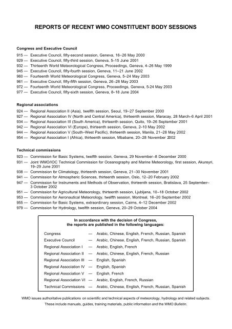 Regional Association II (ASIA) - E-Library - WMO