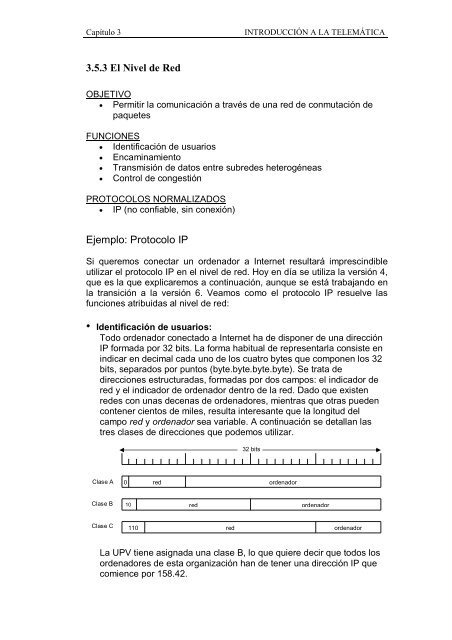 3. INTRODUCCIÃN A LA TELEMÃTICA - PoliformaT - UPV