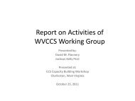 West Virginia CO2 Sequestration Working Group