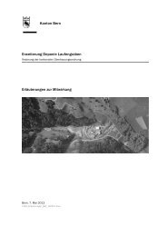Erweiterung Deponie Laufengraben - Justiz-, Gemeinde - Kanton Bern