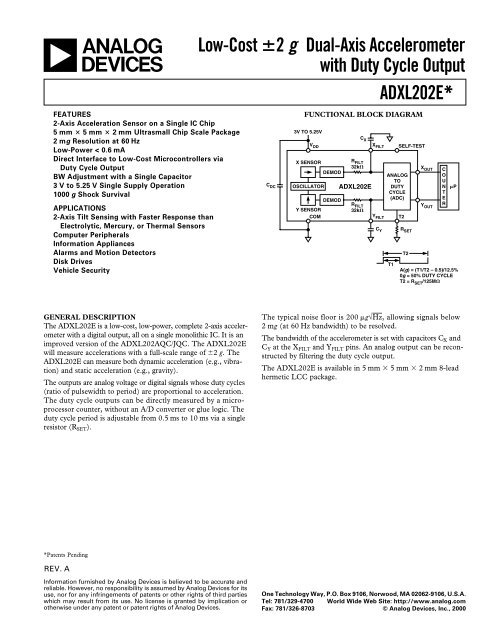 Adxl202 Pdf
