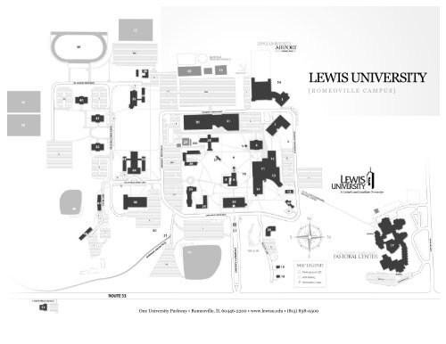 Campus Map Romeoville Lewis University