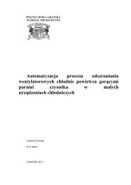 Automatyzacja procesu odszraniania wentylatorowych chłodnic ...