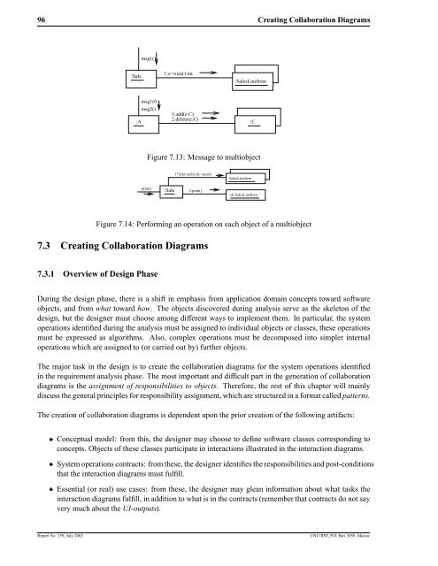 Object-Oriented Software Development with UML - UNU-IIST ...