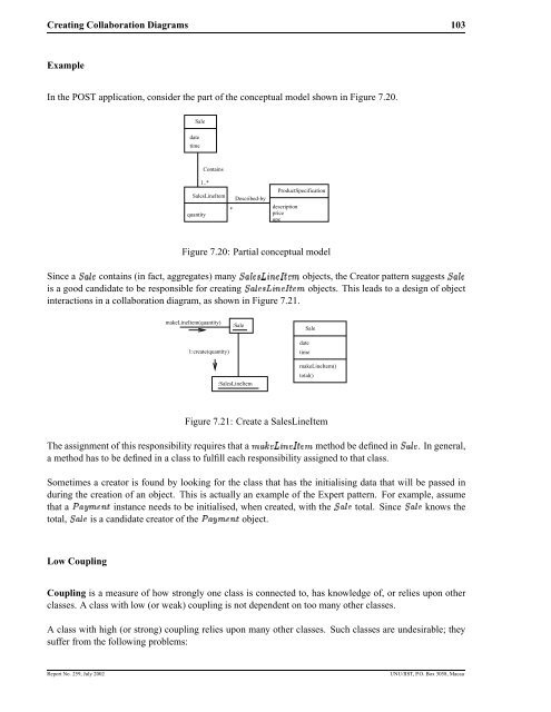 Object-Oriented Software Development with UML - UNU-IIST ...