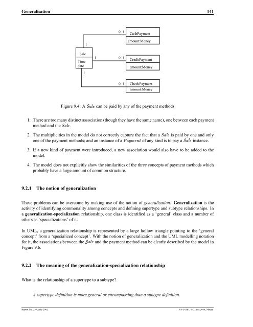 Object-Oriented Software Development with UML - UNU-IIST ...