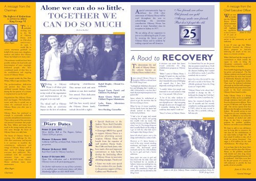 Odyssey House Newsletter 2002 Issue Number 2