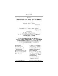 Amicus Curiae Brief to U.S. Supreme Court in Fisher v. University of ...