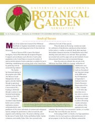 Seeds of Success - University of California Botanical Garden