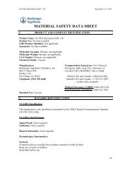 MATERIAL SAFETY DATA SHEET - Boehringer Ingelheim Vetmedica