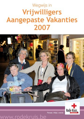 Brochure Aangepaste Vakanties - Rode Kruis-Vlaanderen