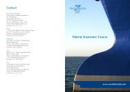 Marine Insurance Course - The Swedish Club