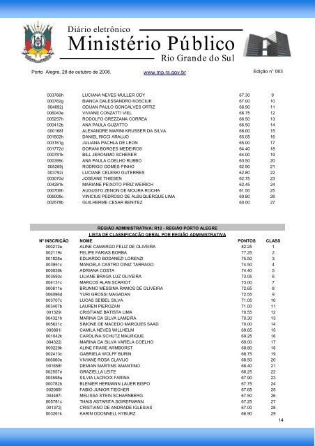 Procuradoria-Geral de JustiÃ§a - MinistÃ©rio PÃºblico - RS