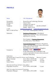 Download / view brief biodata of Mr. A. R. Shivakumar - KSCST