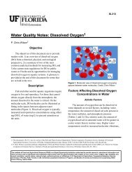 Water Quality Notes: Dissolved Oxygen1 - Polk.WaterAtlas.org