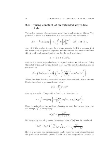 Statistical models of elasticity in main chain and smectic liquid ...