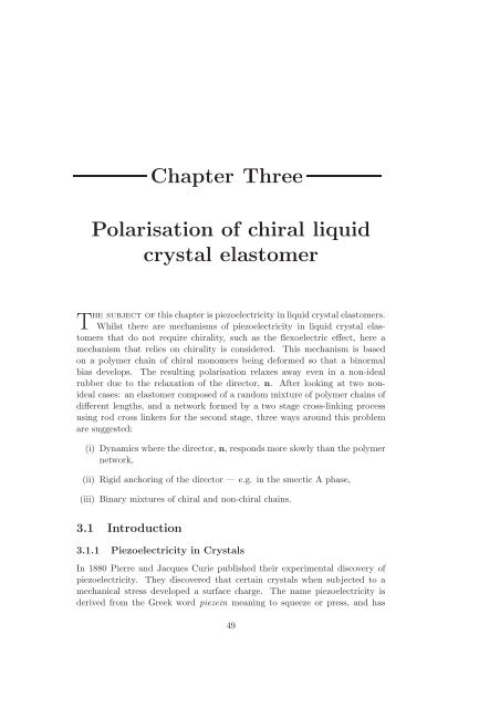 Statistical models of elasticity in main chain and smectic liquid ...