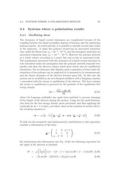 Statistical models of elasticity in main chain and smectic liquid ...