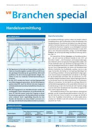 Branchen Special Nr. 53: Handelsvermittlung - Volksbank Stuttgart eG