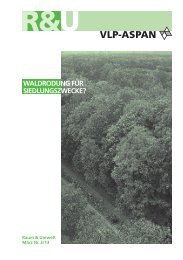 Waldrodung für Siedlungszwecke?: Raum & Umwelt 2/13 - vlp-aspan