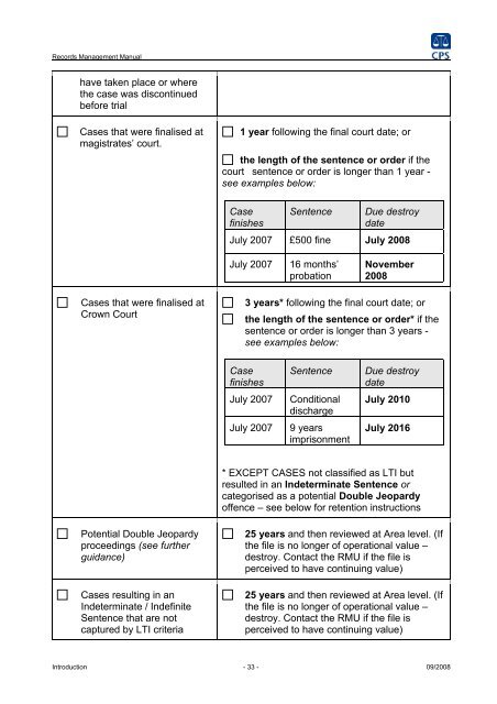 Records Management Manual PDF - Crown Prosecution Service