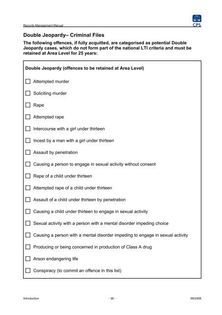 Records Management Manual PDF - Crown Prosecution Service