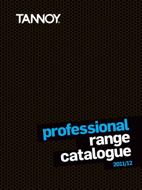 professional range catalogue - Tannoy