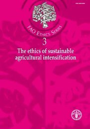 Ethics of Sustainable Agricultural Intensification - FAO.org