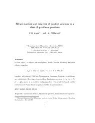 Nehari manifold and existence of positive solutions to a class of ...