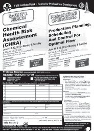 Chemical Health Risk Assessement (CHRA)