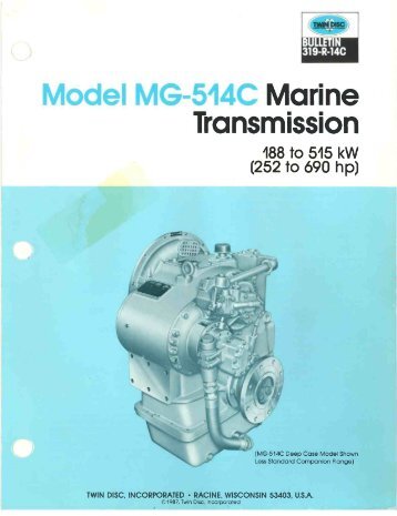 TWIN DISC MG514C Brochure.pdf - Gold Coast Power, Inc.