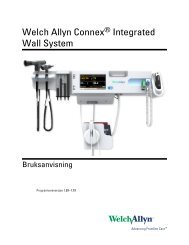 Welch Allyn ConnexÃ‚Â® Integrated Wall System Bruksanvisning